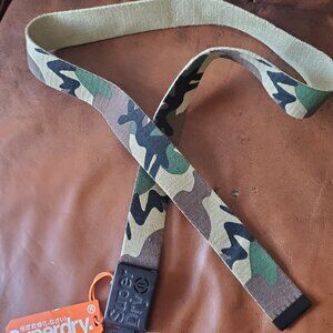 Reversible Superdry Camo/Tan Belt